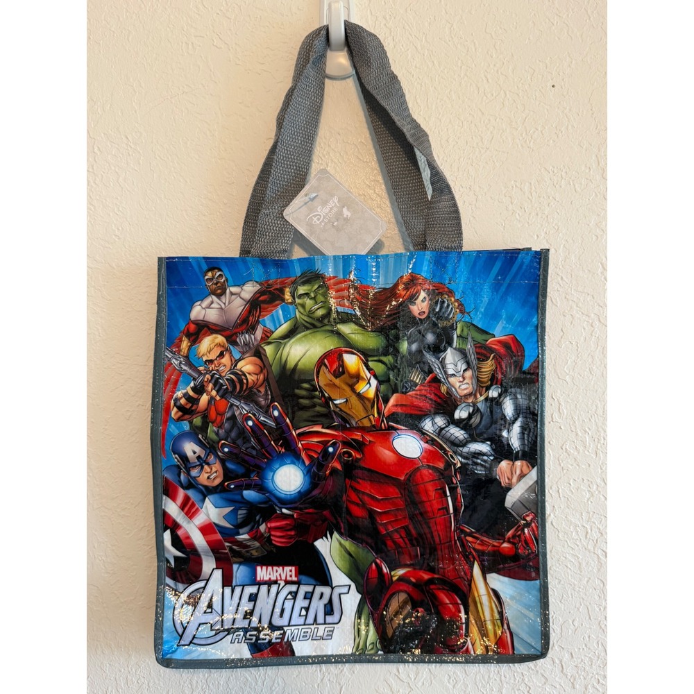 Disney Store Marvel Avengers Assemble Reusable Tote Bag Recycled Shopper NWT